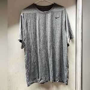The Nike tee men’s heather grey dri fit tshirt